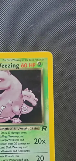 POKEMON CARD DARK WEEZING HOLO 1ST EDITION TEAM ROCKET 14/82 NEAR MINT #14 - Image 3