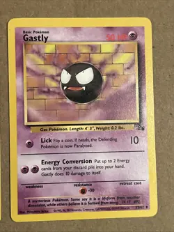 Gengar 20/62, Haunter 21/62, Gastly 32/62 Pokemon Fossil Set Non-Holo Rare Card - Image 4