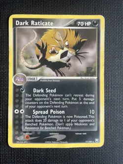 Dark Raticate | 17/109 | Rare | Ex Team Rocket Returns | Pokemon Card | PLAYED - Image 1