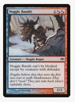 Noggle Bandit #106 Eventide Magic Card With Protective Sleeve - Image 1