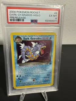 Pokemon TCG Dark Gyarados Prerelease Promo Holo Card 08/82 WOTC 1999 Vintage - Image 1