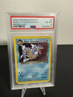 Pokemon TCG Dark Gyarados Prerelease Promo Holo Card 08/82 WOTC 1999 Vintage - Image 2