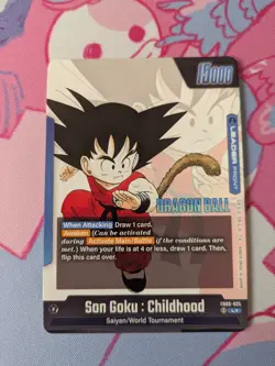 Dragon Ball Super Card Game SON GOKU: CHILDHOOD FB06-025 Fusion World Manga GOLD - Image 2