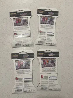 Pokemon Chilling Reign Booster Pack - 10 Cards Pack - SEALED 4 Pack Lot x4 - Image 2