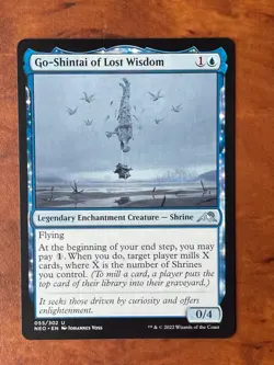 Go-Shintai of Lost Wisdom MTG Magic the Gathering Card NM Near Mint NEO - Image 1