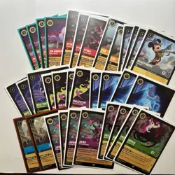 34 Card Into The Inklands Mixed Legendary Lot, Disney Lorcana - Image 1