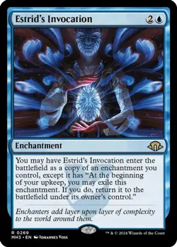 magic the gathering Estrid's Invocation 269 Rare Foil NM MH3 - Image 1