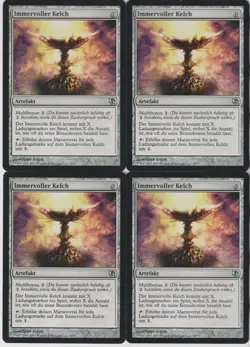 MTG 4X Everflowing Chalice 4 (German) Duel Decks Elspeth vs Tezzeret Magic LP/MP - Image 1