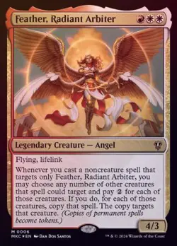 MTG Murders at Karlov Manor Commander - Feather, Radiant Arbiter (Foil) - Image 1
