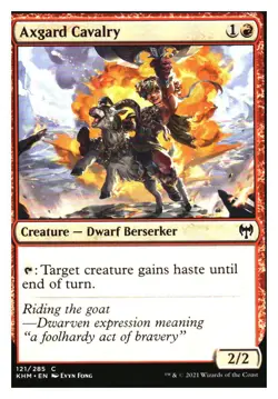 Axgard Cavalry Kaldheim MTG - NM+ - Image 1
