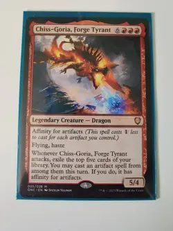 MTG Chiss-Goria, Forge Tyrant [Phyrexia: All Will Be One Commander, Near Mint] - Image 1