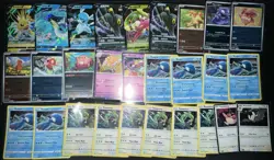 POKEMON CARD LOT (107 Cards In total) EX, V’s, VMAX, Pokeball Reverse & Promos) - Image 2