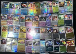 POKEMON CARD LOT (107 Cards In total) EX, V’s, VMAX, Pokeball Reverse & Promos) - Image 3