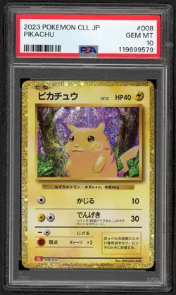 2023 POKEMON JAPANESE CLASSIC CHARIZARD & HO-OH EX DECK #008 PIKACHU PSA 10 - Image 1