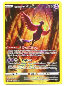 Galarian Articuno SWSH282 Black Star Promo Crown Zenith Tin Holo Pokemon 2023 NM - Image 1