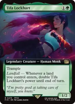 Tifa Lockhart (Extended Art) - Near Mint MTG Universes Beyond: FINAL FANTASY - Image 1