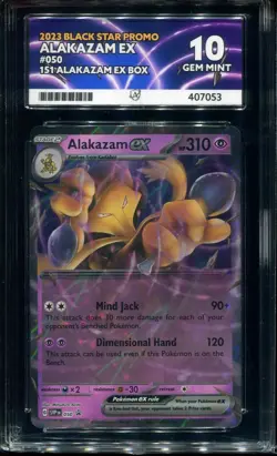 ACE 10 Alakazam ex 050 Scarlet & Violet Black Star Promo Cards Holo Pokemon - Image 1