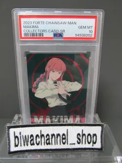 PSA 10| 2023 Forte Chainsaw Man Collectors Card MAKIMA SR Foil Stamping #cm1 - Image 1