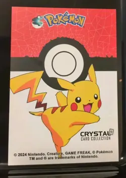 2024 POKEMON STAINED GLASS Crystal Box Hit Card - Shadow Arcanine - Image 2