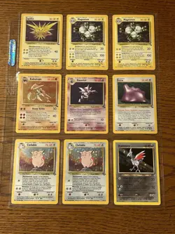 Lot of 35 Cards HOLO 1ST EDITION Vintage Pokemon Card Binder Collection Jolteon - Image 1