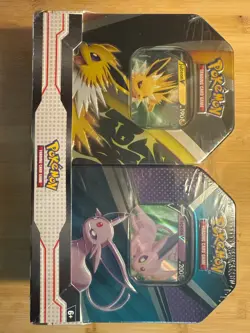 Pokemon Trading Card Game: Jolteon Espeon Tin Bundle 820650855658 - Image 1
