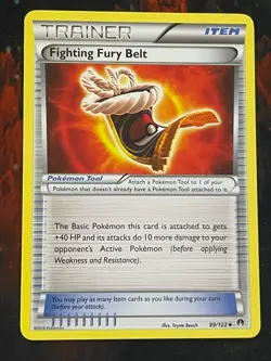 POKEMON FIGHTING FURY BELT #99/122 UNCOMMON VLP BREAKPOINT CARD - Image 1