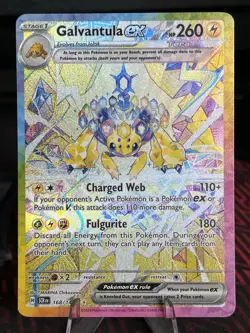 Pokemon Galvantula EX Card 168/142 Stellar Crown Special Illustration Rare - Image 1