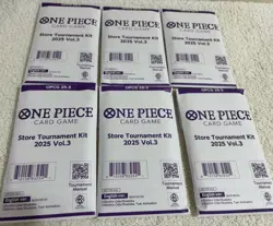6 Pack Lot of One Piece Card Game Store Tournament Kit 2025 Vol. 3 - Image 1