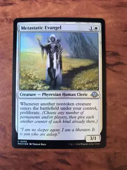 Metastatic Evangel Foil MTG Magic the Gathering Card NM Mint Modern Horizons MH3 - Image 1