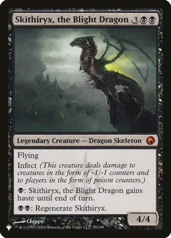 MTG Skithiryx, the Blight Dragon Scars of Mirrodin 79/249 Regular Mythic Card NM - Image 1