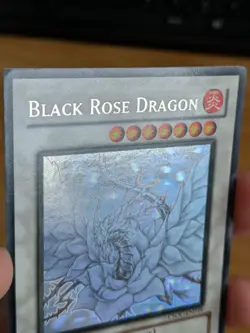Black Rose Dragon Ghost Rare UNL Edition LP Card CSOC-EN039 Damaged Corner - Image 3