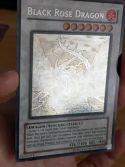 Black Rose Dragon Ghost Rare UNL Edition LP Card CSOC-EN039 Damaged Corner - Image 4