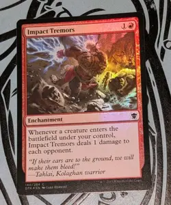 MTG *FOIL * Dragons of Tarkir Common IMPACT TREMORS NM - Image 1