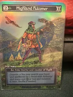 Highland Falconer Foil Alpha Sorcery Contested Realm NM/M Foil - Image 2
