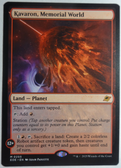 Magic The Gathering Edge of Eternities, M 0255 Kavaron, Memorial World - Image 1