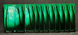 10x FOREST Unstable Full Art Land Magic Non-foil MtG - Image 1