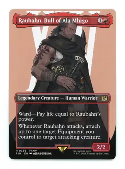 Magic: The Gathering Final Fantasy Borderless Raubahn, Bull of Ala Mhigo #388 - Image 1