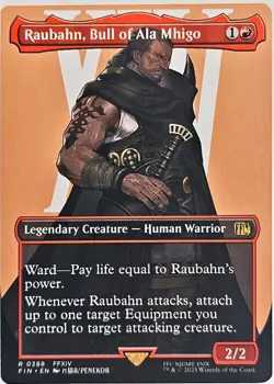 Raubahn, Bull of Ala Mhigo (Borderless) R #388 FINAL FANTASY RARE NM FF14 MTG - Image 1