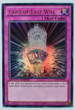 Yugioh! Card of Last Will LC04-EN003 Ultra Rare Limited Edition - Image 1