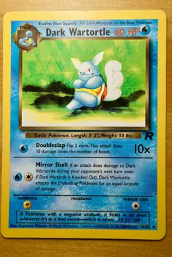 Dark Wartortle 46/82 Pokemon Card - Vintage 2000 Team Rocket - Image 1