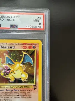 Charizard 4/130 Holo Rare Base Set 2 Pokemon Card PSA 9 Mint - Image 3