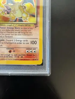 Charizard 4/130 Holo Rare Base Set 2 Pokemon Card PSA 9 Mint - Image 4