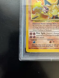 Charizard 4/130 Holo Rare Base Set 2 Pokemon Card PSA 9 Mint - Image 5