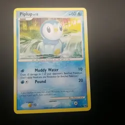 PIPLUP 85/127 - NON-Holo - COMMON - PLATINUM 2009 NINTENDO Pokemon Card - NM/M - Image 1