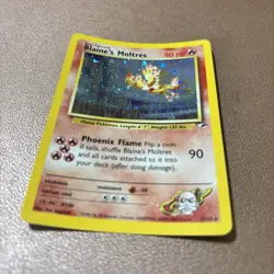 Blaine's Moltres - 1/132 - Pokemon Gym Heroes Unlimited Holo Rare Card - Image 1
