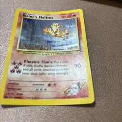 Blaine's Moltres - 1/132 - Pokemon Gym Heroes Unlimited Holo Rare Card - Image 3