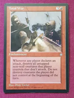 Magic The Gathering ICE AGE TOTAL WAR red card MTG - Image 1