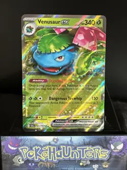 Pokemon Card Venusaur ex 001/142 Half Art Stellar Crown Double Rare Near Mint - Image 1