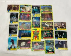 Lot Of Vintage TMNT Trading Cards Movie & Cartoon Styles - Image 1