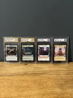 Star Wars Unlimited Spark Of Rebellion Graded Cards Bundle Boba Fett Obi Wan Tcg - Image 1